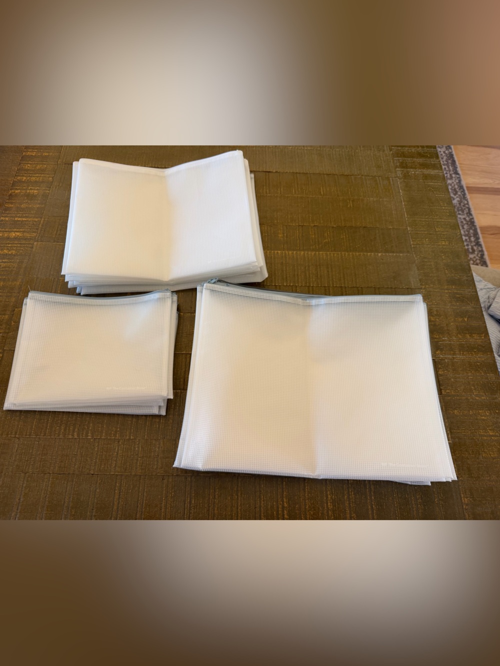 Set of 24 The Container Store Zipper Pouches